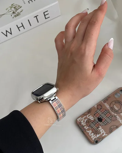 بند اپل واچ مدل Burberry بنگل BA1644