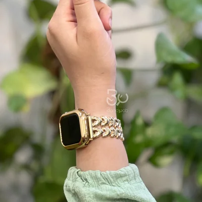 بند اپل واچ مدل دو ردیف قلب BA1141