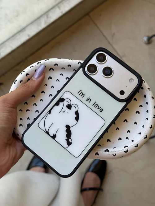 قاب آیفون مدل I’m in love گربه G1056