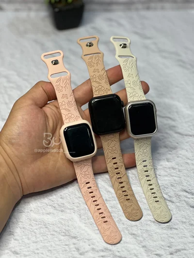 بند اپل واچ مدل سیلیکون گل خاص BA1194