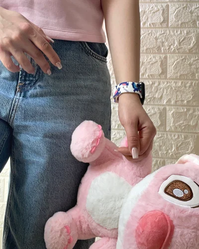 بند اپل واچ مدل سیلیکون طرحدار BA1529