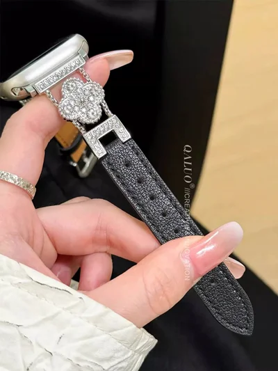 بند چرمی ونکلیف نگینی BA1332