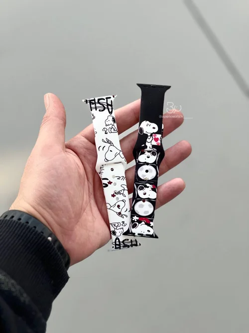 بند اپل واچ مدل سیلیکون طرحدار snoopy اسنوپی BA1527