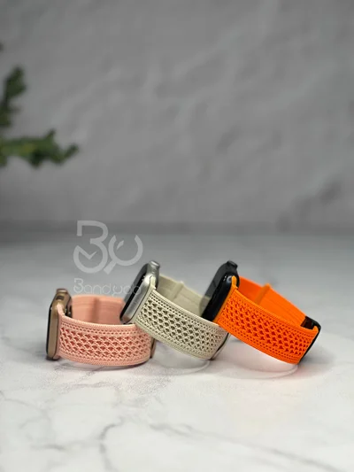 بند اپل واچ مدل بافت ابریشمی زمستونی BA1196