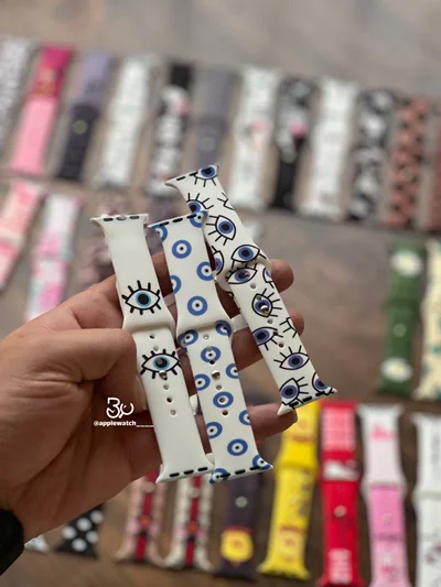 بند اپل واچ مدل سیلیکون طرحدار تخفیفی BA1601