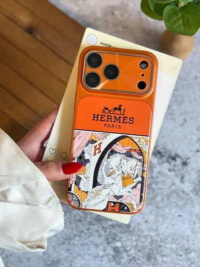 قاب آیفون مدل HERMES LENS مگسیف دار G1027