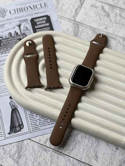 بند اپل واچ مدل سیلیکون اسپرسو BA1399