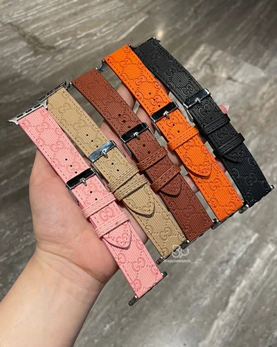 بند اپل واچ مدل  GUCCI Classic چرم BA1604