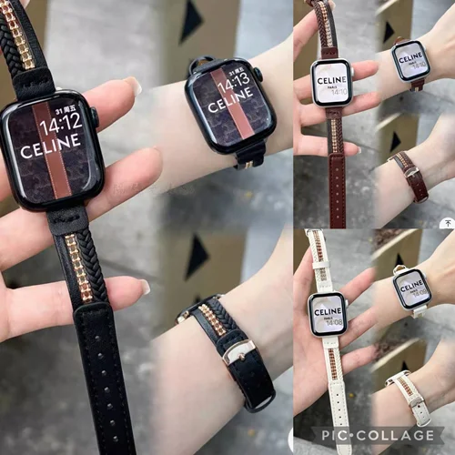 بند اپل واچ مدل Celine new چرمی BA1384