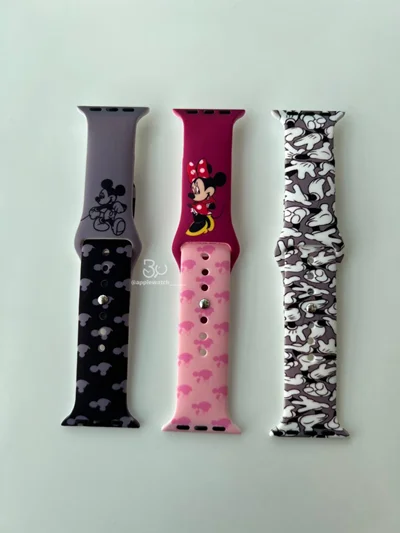 بند اپل واچ مدل سیلیکون طرحدار میکی BA1525