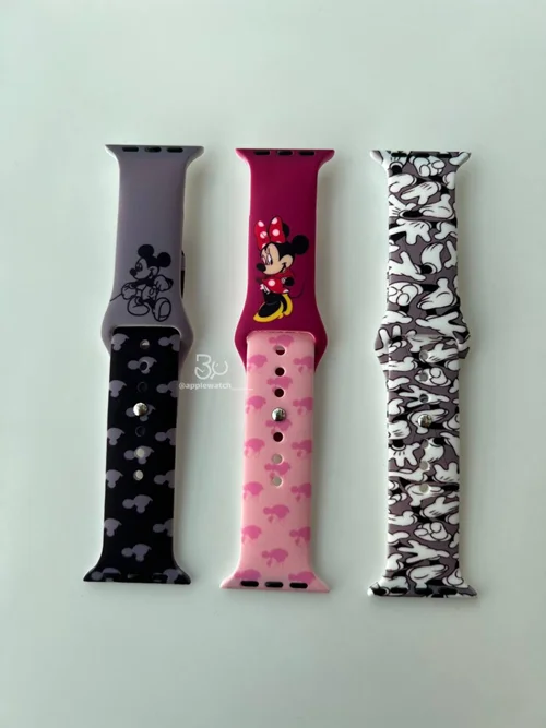 بند اپل واچ مدل سیلیکون طرحدار میکی BA1525